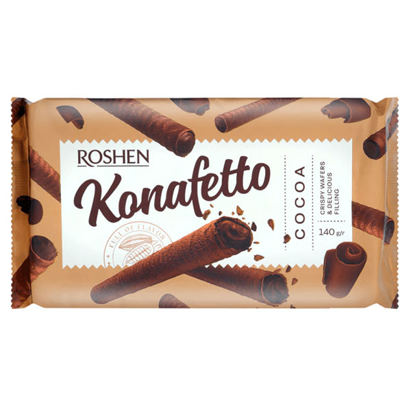 Wafers Roll Konafetto with Cocoa – 4.94 oz (140gr)